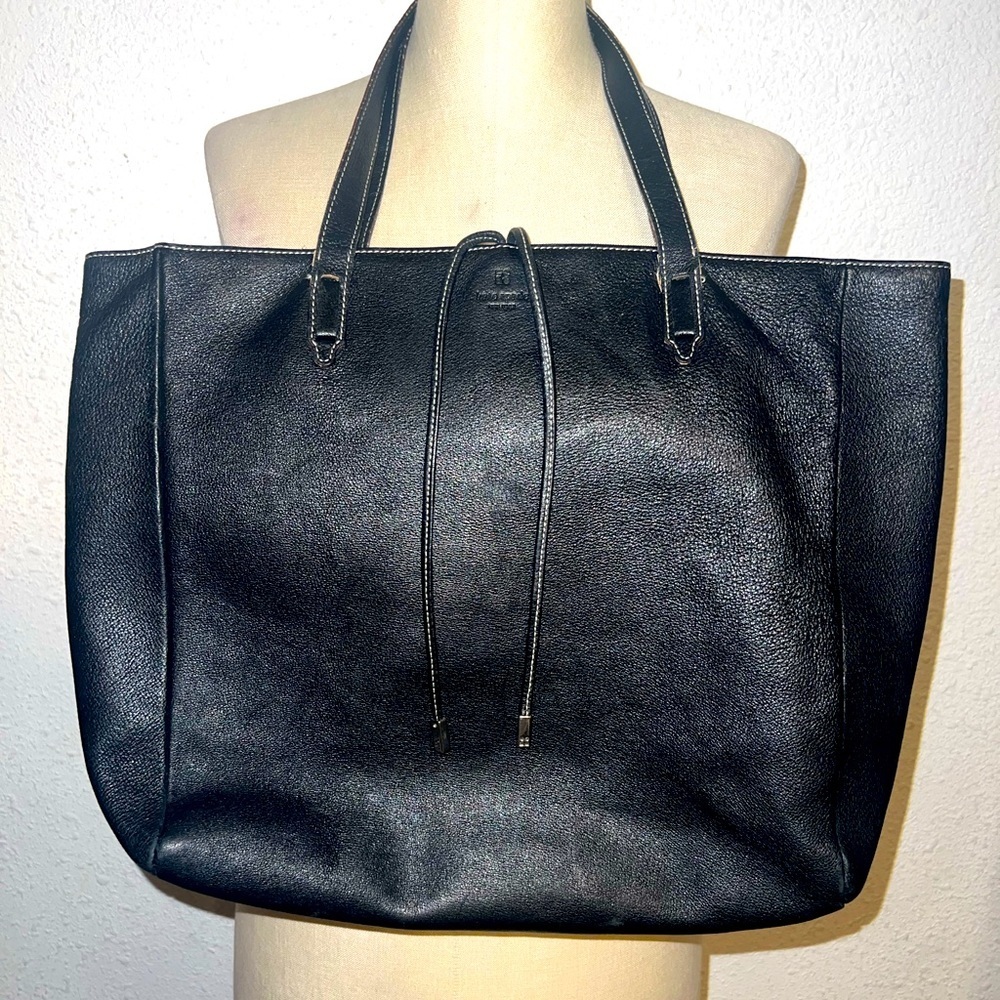 Kate Spade Women Leather Tote Bag Purse | Black |